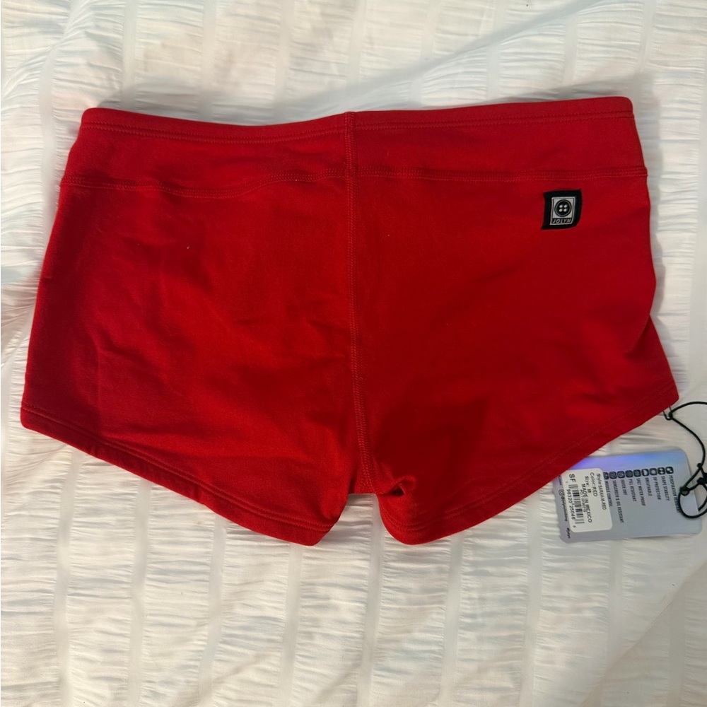 JOLYN Low-Rise Red Swim Bottoms - Picture 2 of 3